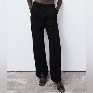 Zara Black Slit Pants